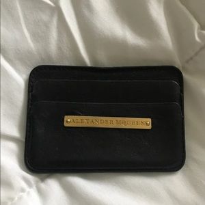 Black Leather Card Wallet